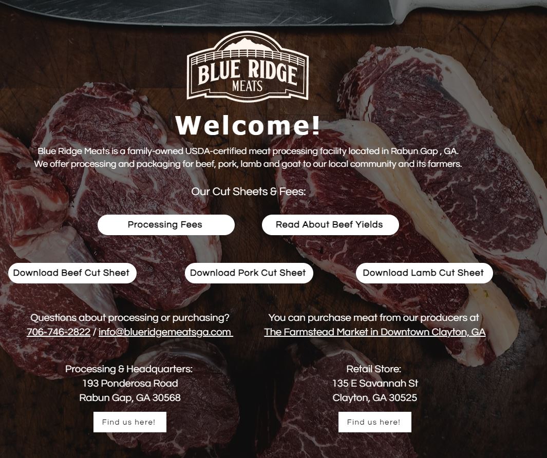Blue Ridge Meats, LLC | Forward Rabun Chamber of Commerce